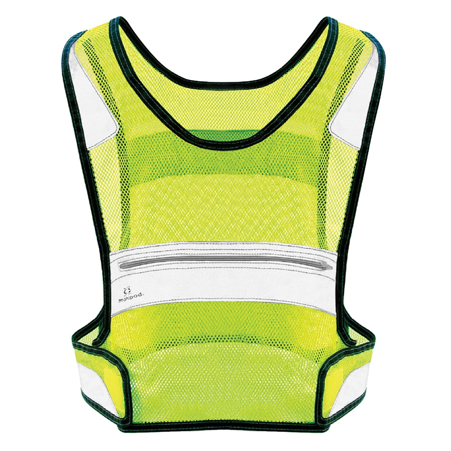 Amphipod Full Visibility Reflective Vest, Outdoor Safety Running Gear for Road Running, Jogging & Walking -Hi-Viz Green - L/XL