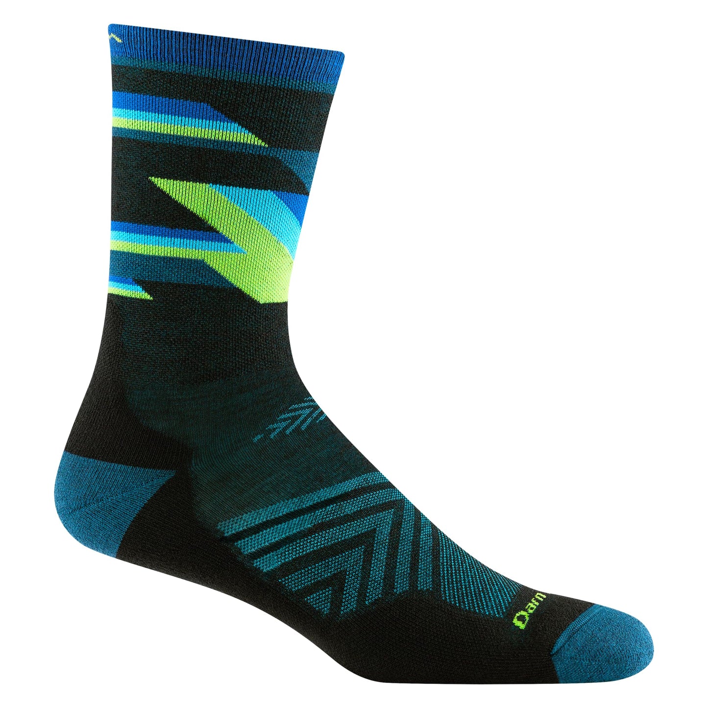 Darn Tough Men's Bolt Micro Crew Ultra-Lightweight with Cushion Running Sock (Style 1056) - Black, X-Large