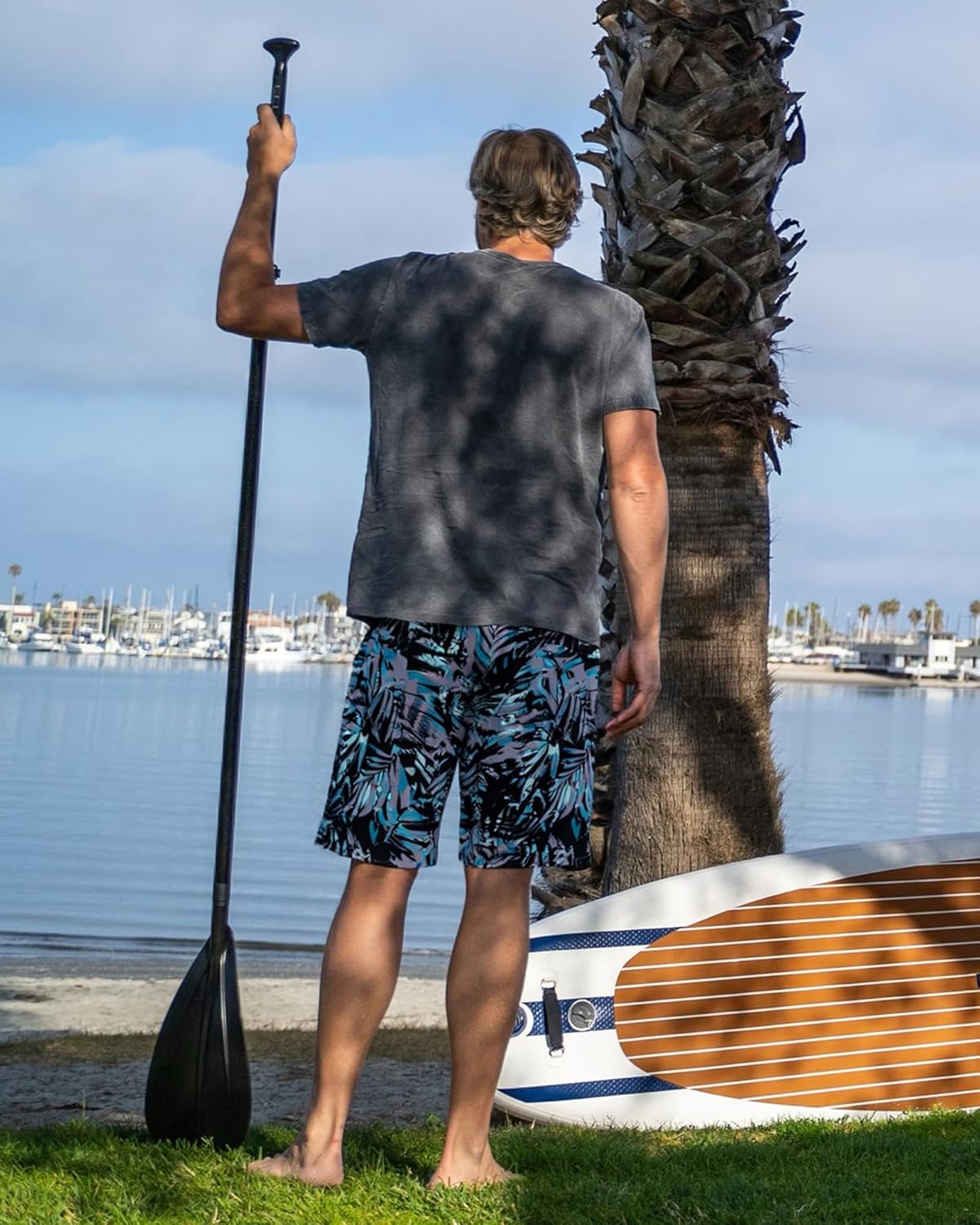 Surf Cuz Men's Swim Trunks - Quick-Dry 7" Swim Shorts with Compression Liner | Stretchy & Comfortable