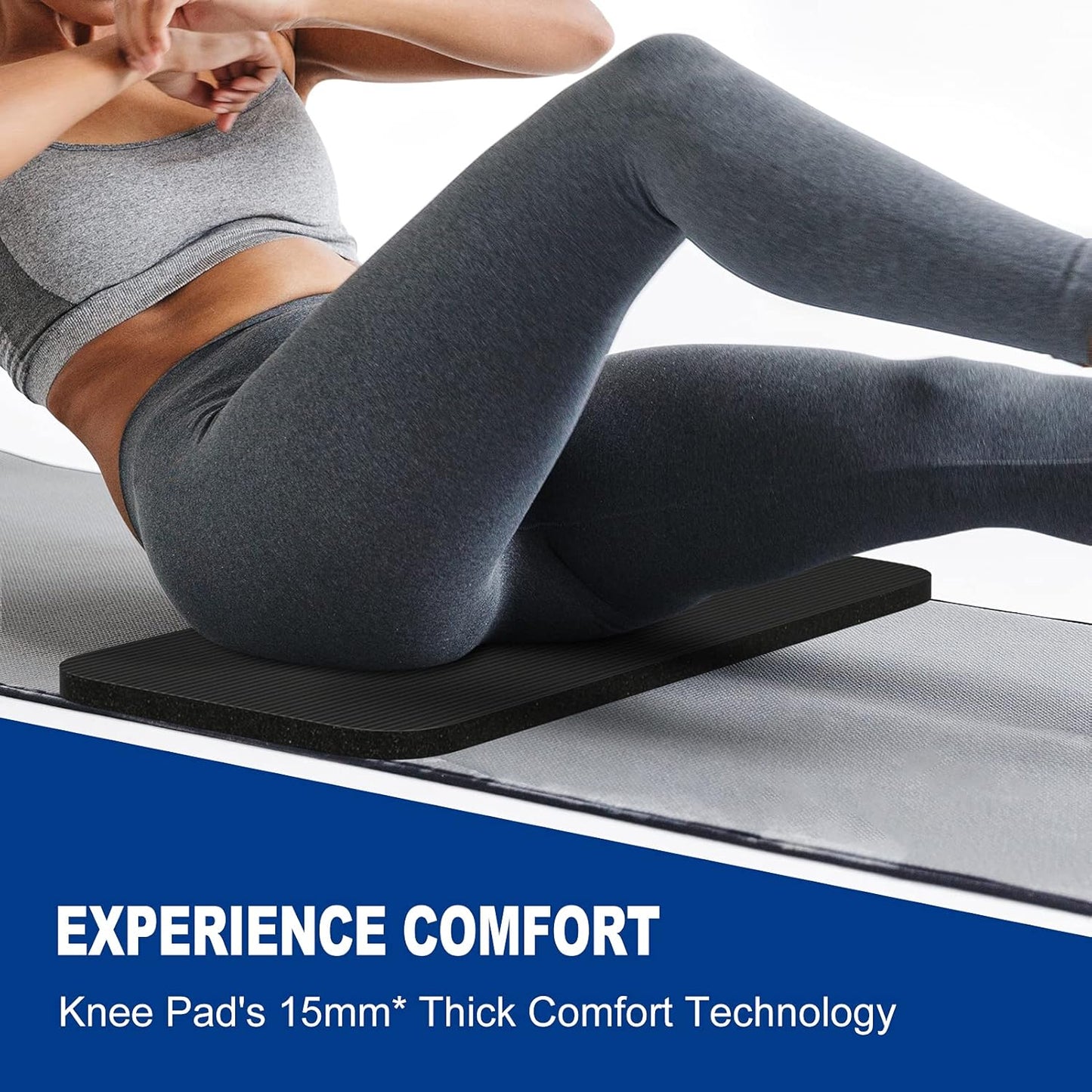 MRO Yoga Knee Pad Cushion - Premium Supportive Knee Pad for Pain Relief - Extra Padding for Yoga & Home Workouts | 24''X10''X0.6''