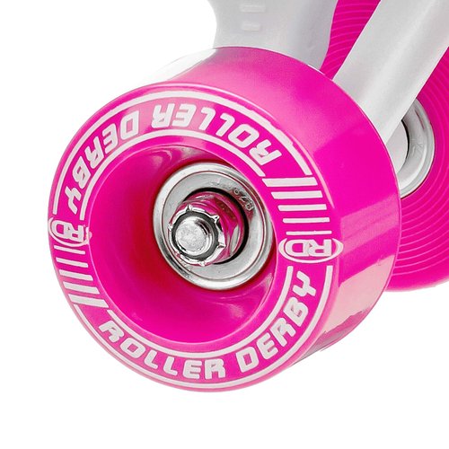 Roller Derby FireStar Youth Girl's Roller Skate White/Pink Size 3