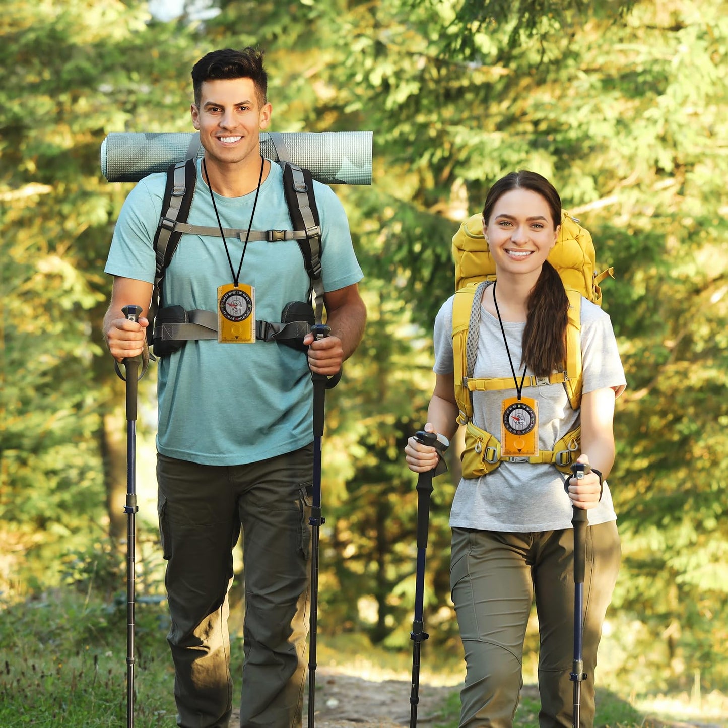 Geiserailie 20 Pcs Orienteering Compass Navigation Backpacking Compass Hiking Compass Map Reading Survival Compass Scout Compass for Kids Bulk for Navigation, Survival Outdoor Exploring, Orange