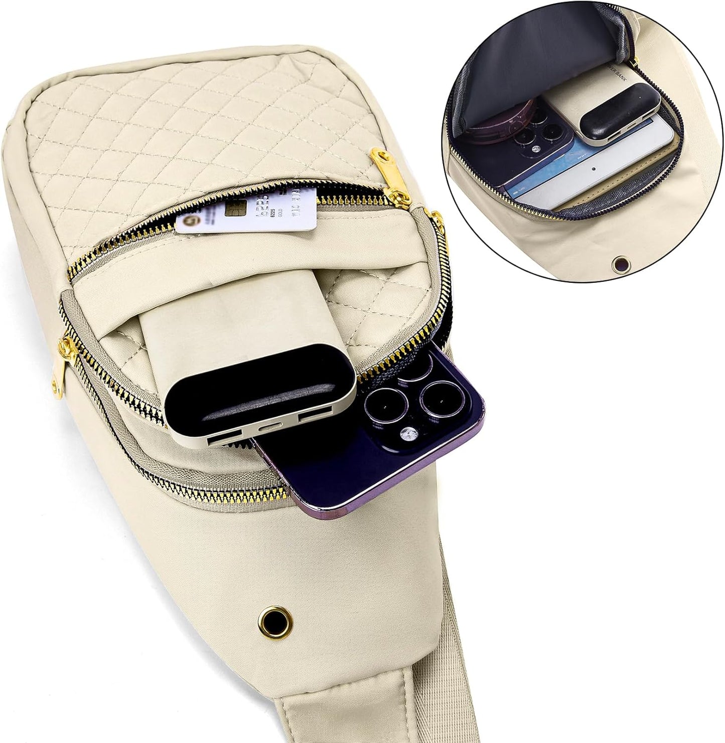 Skiennix Small Sling Bag - Casual Crossbody Backpack for Women & Men | Compact Design, Versatile Use