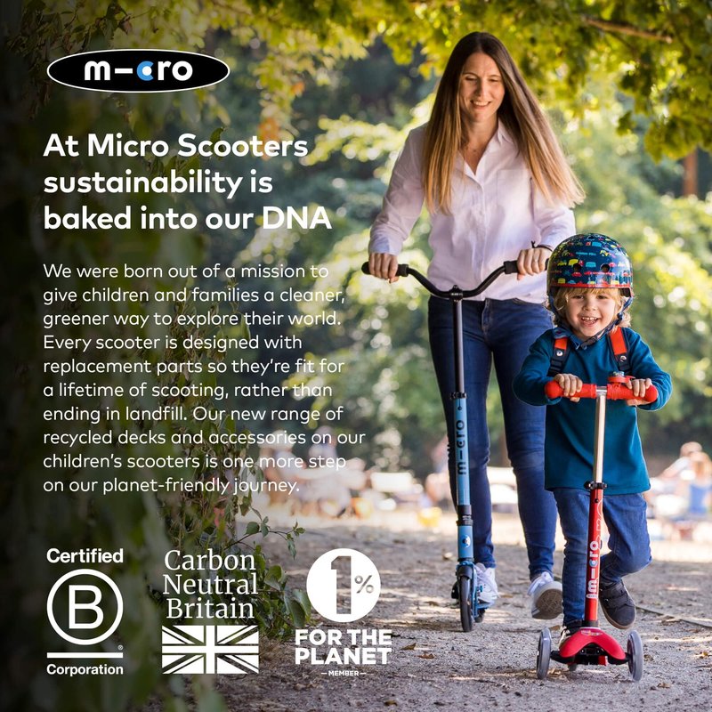 Micro Kickboard | Mini Deluxe Glitter LED Scooter | Adjustable Handlebar | Lean-to-Steer | Lightweight | Three-Wheeled | Kids Ages 2-5 yrs (Glitter Pink)