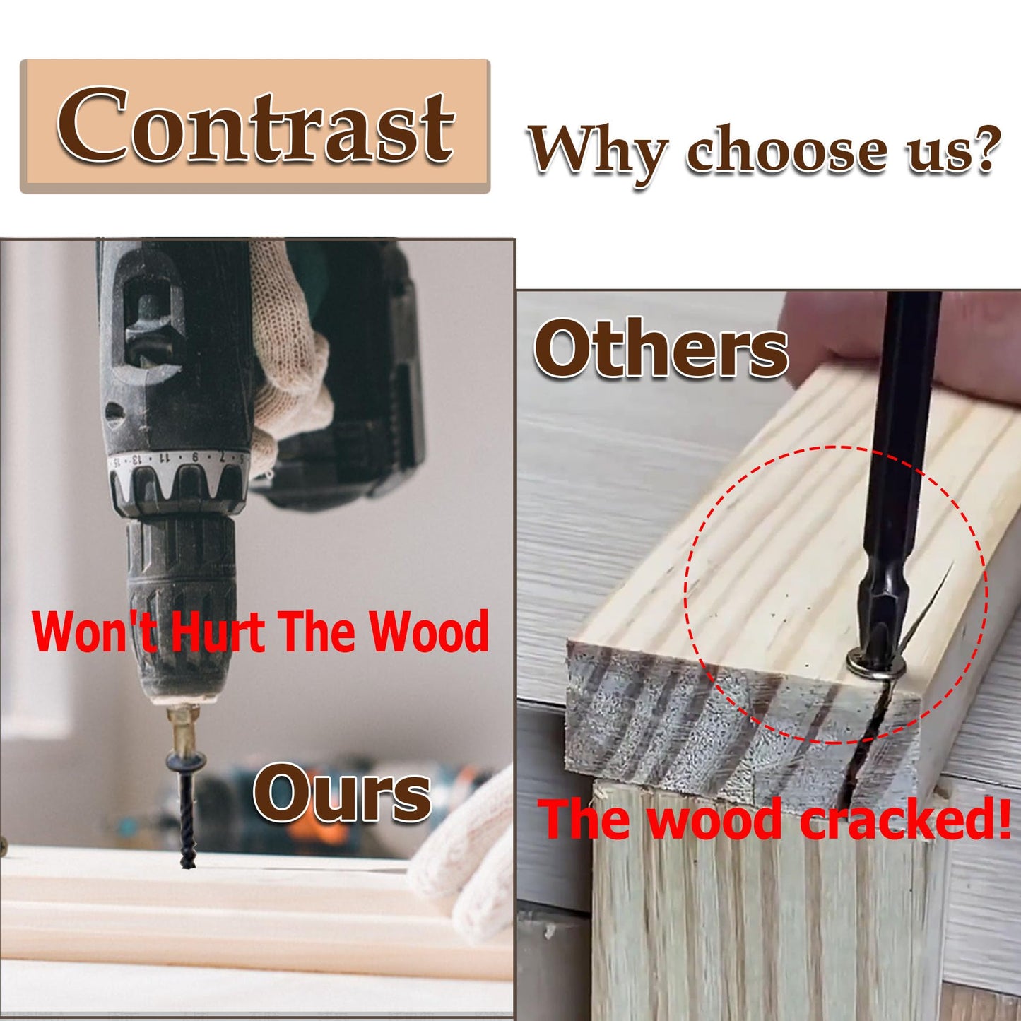 Apalie 25PCS #14 x 4 Inch Lag Screws Structural Wood Screws 4 inch, Black Coated Rust Resistant Heavy Duty Construction Screw Star Drive with Bit