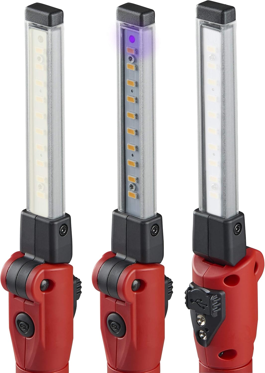 Streamlight 74850 Strion Switchblade - 500-Lumen Rechargeable LED Work Light | Compact Design with Color-Rite Technology, Red