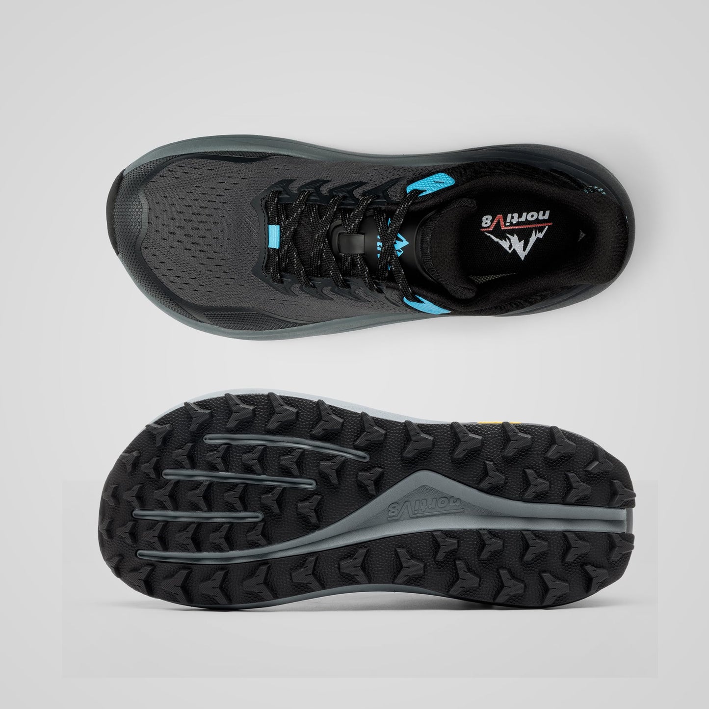 NORTIV 8 Men's Wide Toe Box Trail Running Shoes Cushion Walking Barefoot Tennis Workout Gym Cross Training Shoe Fashion Sneakers Whitney,Size 11,Black,SNRS25001M