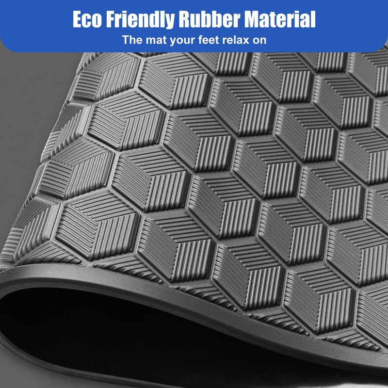 EZGO TXT Golf Cart Floor Mat, Upgraded Non-Slip Improved Full Coverage Liner Mats Unique with 8mm Thickness Rubber, Fits for EZGO TXT (1994+), EX1 (2020), Valor, Cushman Workhorse & Express S4
