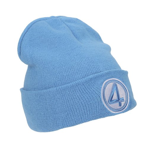 Bioworld The Fantastic Four: Final Steps Fantastic Four 4 Symbol Embroidery Acrylic Knit Standard Cuff Beanie