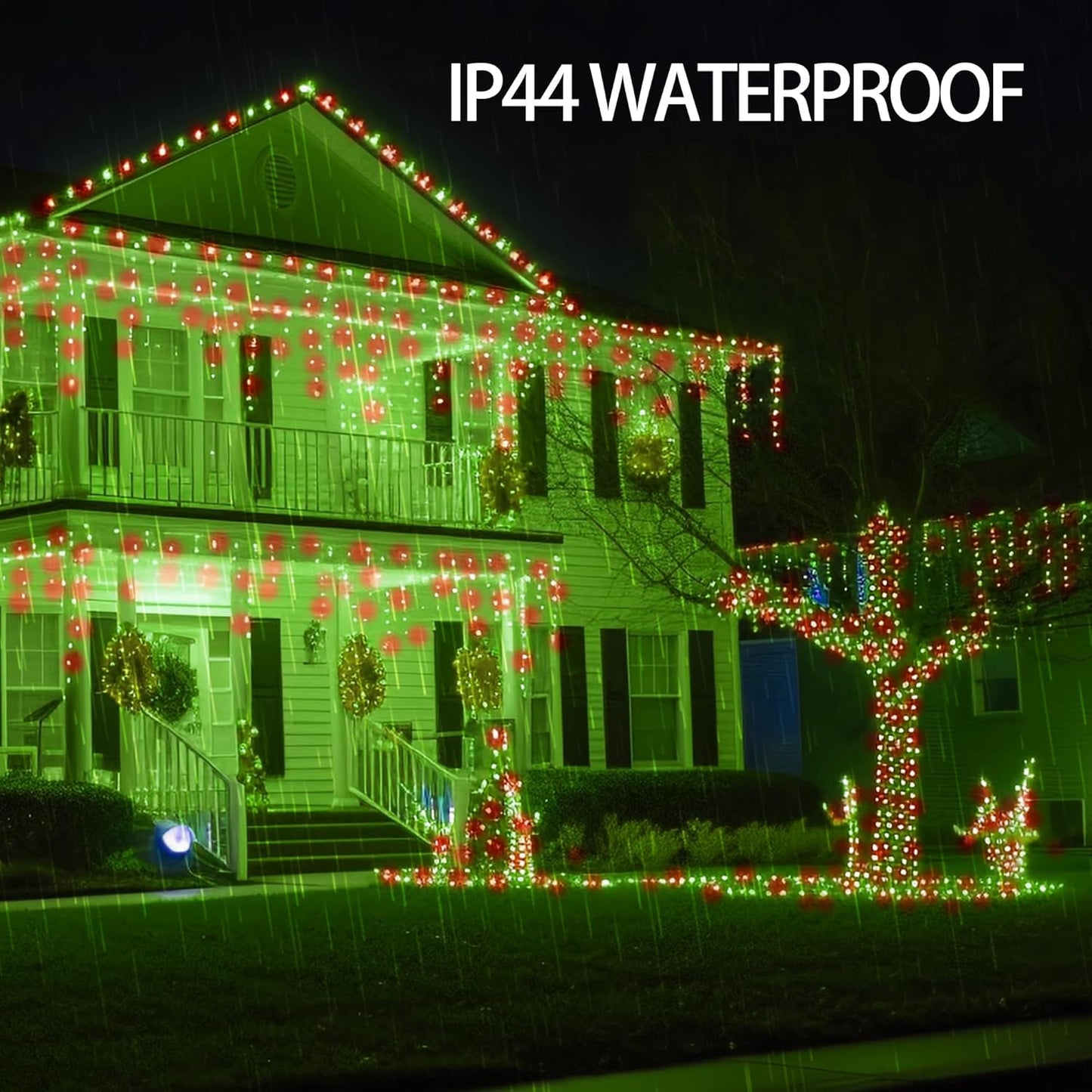 1000 LED Halloween String Lights 328FT - Waterproof Outdoor & Indoor Decor with Remote, 8 Modes - Purple & Orange for Parties & Yard