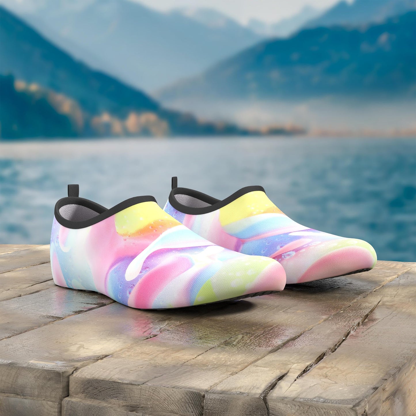 VIFUUR Water Sports Unisex Shoes Colorful Ripple - 5.5-6.5 W US/ 4.5-5.5 M US (36-37)