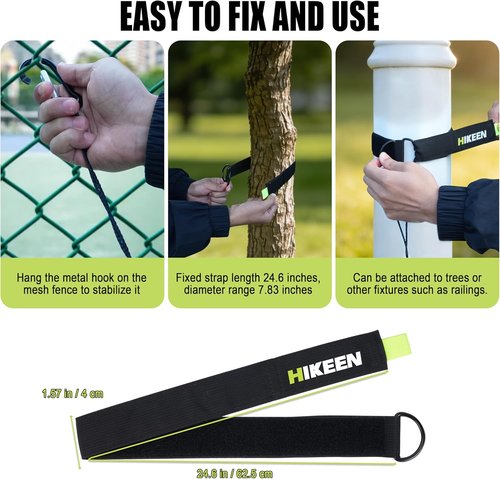 Hikeen Baseball Batting Trainer - Hitting Practice Equipment with 20m Rope for All Ages
