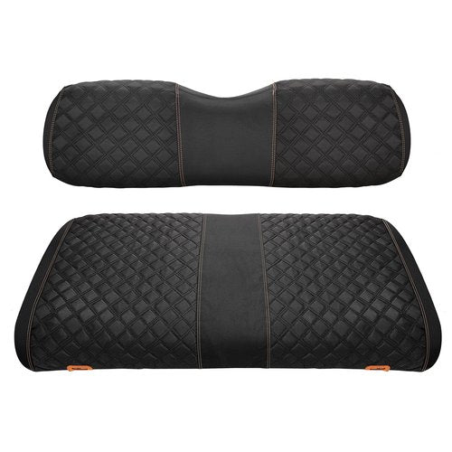 Roykaw 1680D Oxford Cloth Golf Cart Front Seat Covers for EZGO TXT, No Drilling Required, Wrinkle & Wear Resistance, Easy Installation