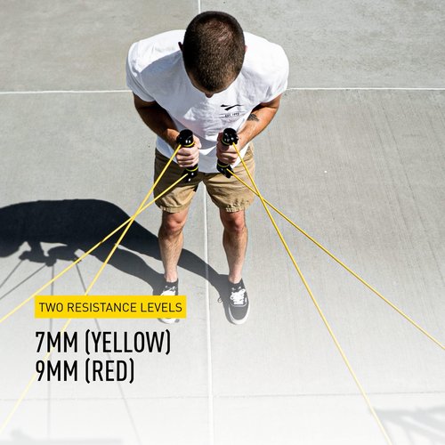 FINIS Slide Dryland Trainer - Dual-Handled Resistance Bands for Swim Strength & Stroke Training