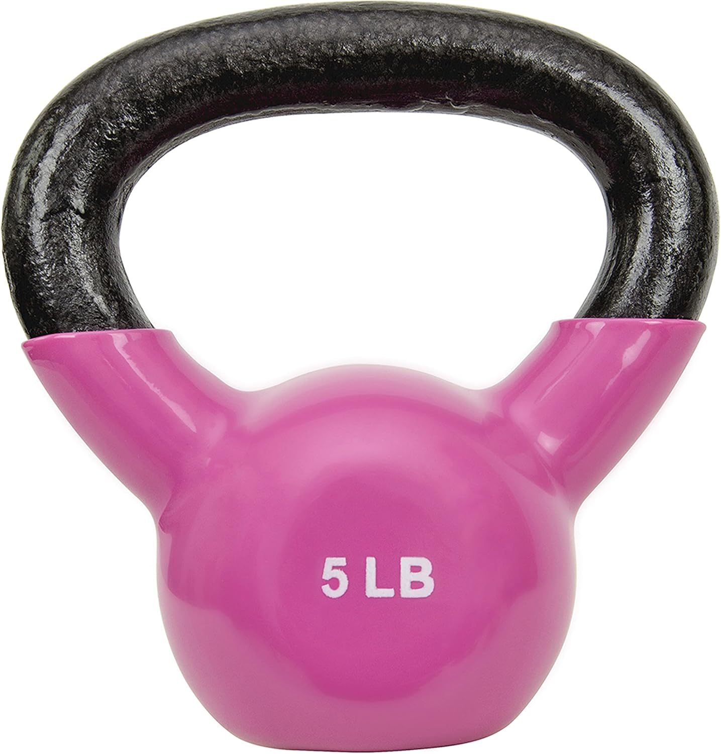 Sunny Health & Fitness Kettlebell - Vinyl Coated for Strength Training & Swinging | 5-25 Pounds Available