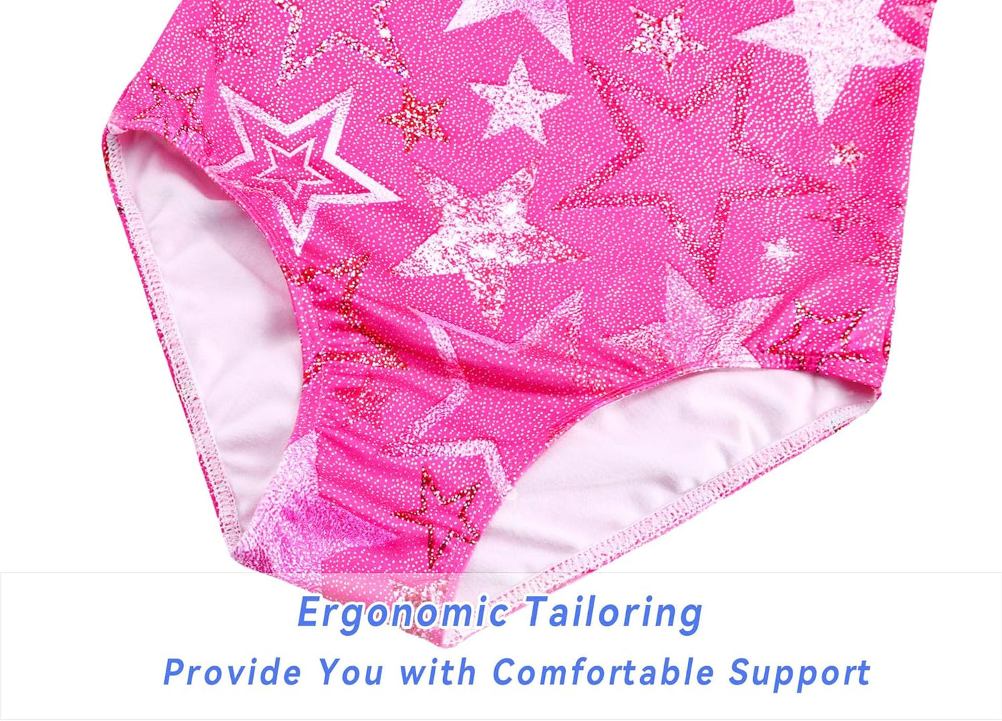 Regine Switzerland Gymnastics Leotards for Girls - Shiny 2-Piece Sleeveless Outfit with Shorts (Ages 4-12)
