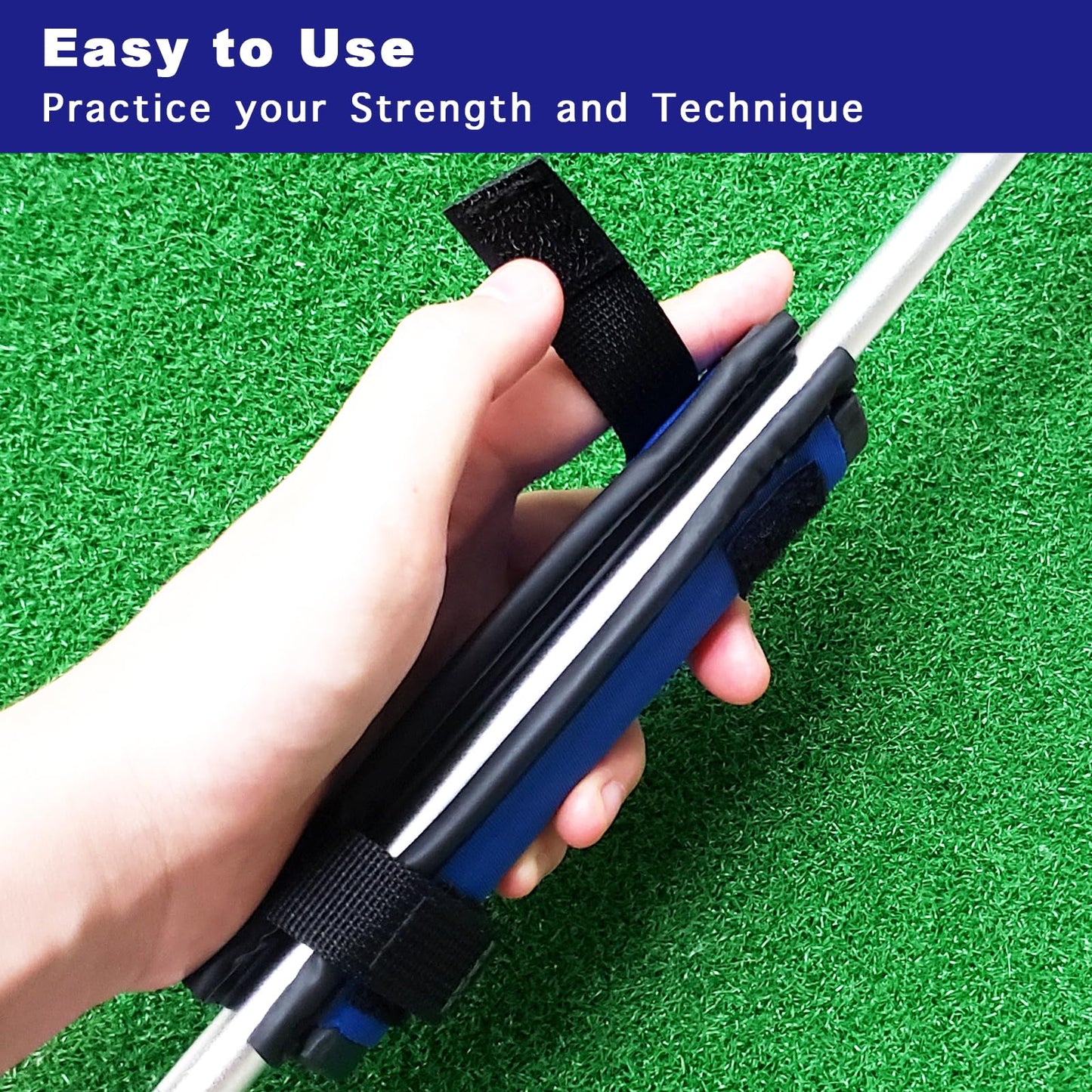 KeoPuals Golf Swing Weights Stripe Golf Club Weight for Practice, Training and Warm Up Golf Accessory Equipment Tool for Golf Navy