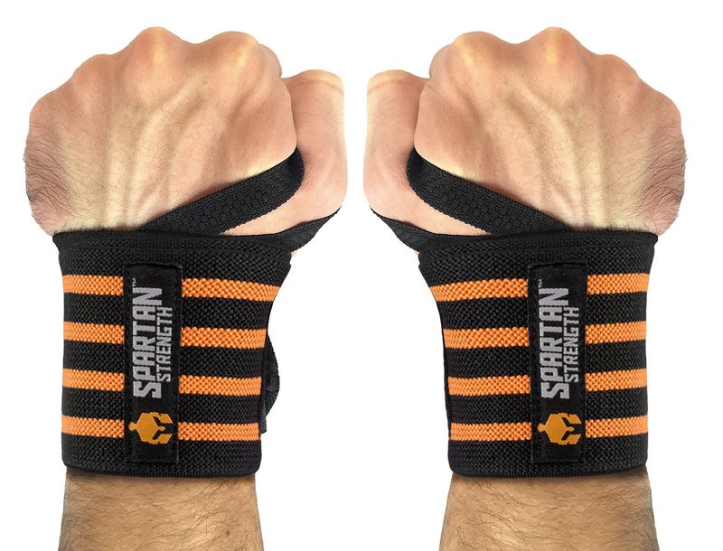 Sparthos Wrist Wraps 21 inches(!) Long - for Gym, Powerlifting, Weightlifting, Bodybuilding - Heavy Duty - for Men & Women - Improves Hand Strength & Supports Wrists
