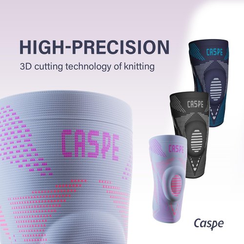 Caspe 1 Pack Compression Knee Brace for Women & Men – Pain Relief Support with Patella Gel Pads & Side Stabilizers – Knee Sleeve for Running, Workout & Arthritis (Pink, Large)