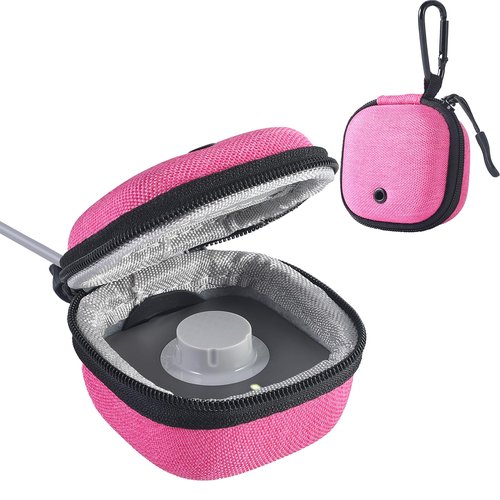 Babeezy Travel Case for Oura Ring Gen 4 – Protective Carrying Case for Ring, Charger & Cable – Compact, Lightweight & Gift Hot Pink