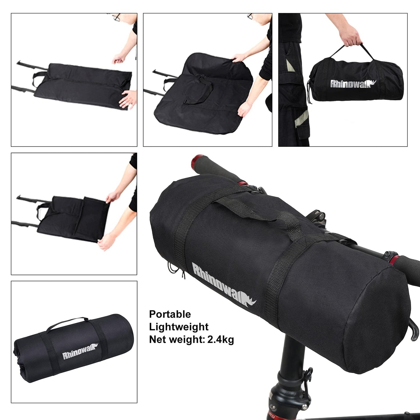LIDARPHE Bike Travel Bag 26 to 29 inch Bicycle Storage Carry Case, Portable Folding Cycling Thick Mountain Bike Transport Case for Airplane Shipping, Professional Cycling Cover Accessories