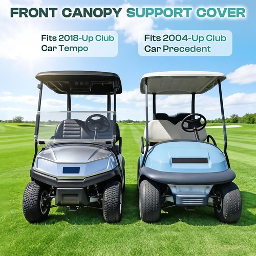DRIVE UP Club Car Precedent Front Canopy Support Cover 2004-up Passenger and Driver Golf Cart, OEM 102400002 102400102