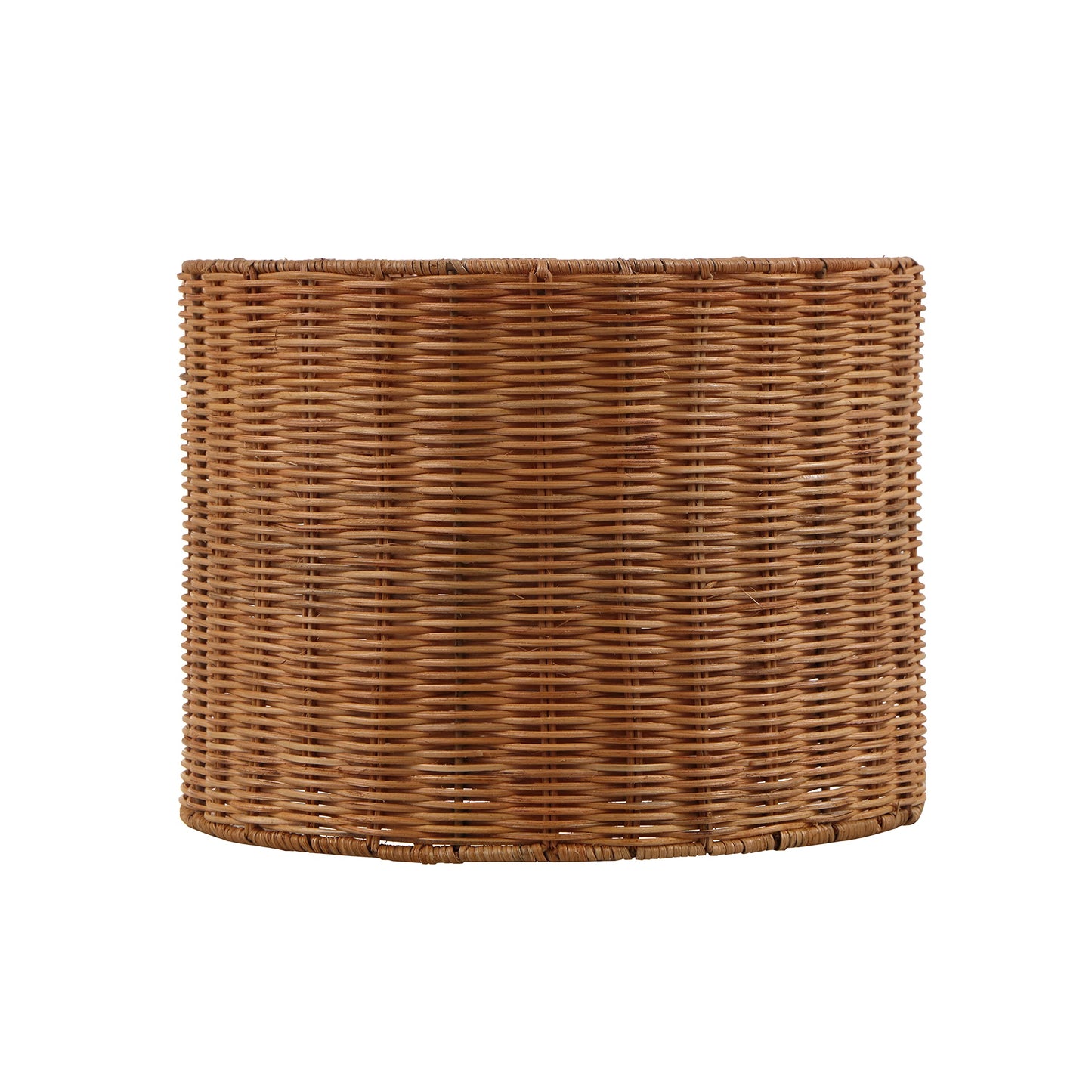 Aspen Creative 31604, Drum Spider Lamp Shade, Natural Rattan, 12" Top x 12" Bottom x 9" Height