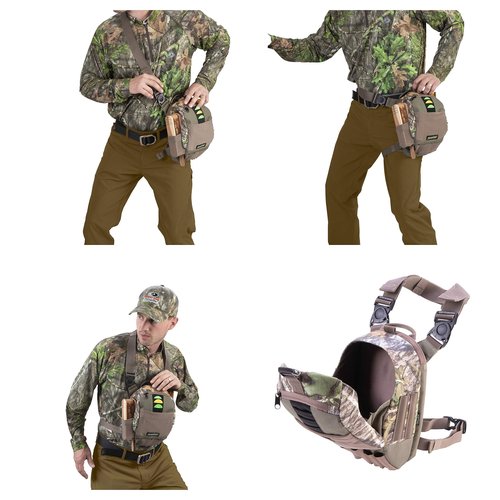 Allen Company Shocker Cut-N-Run Turkey Hunting Pack - 3in1: Thigh Pack, Sling Pack, Chest Pack - 9 Features, 10 Inch/315 Cubic inches / 5.2 L, Camo 19170 One Size