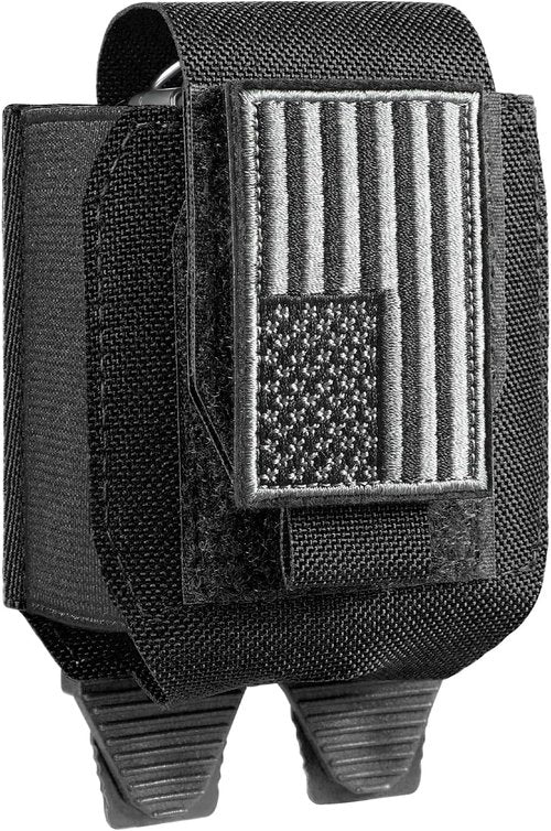 ASP Molle Handcuff Pouch - Tactical Holster with USA Flag Patch for Duty Belt & Vest