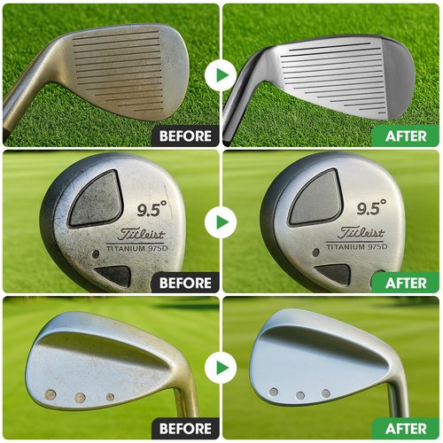 YIJINKING Golf Club Polish & Golf Club Cleaner - Rust and Scratch Remover Golf Club Polishing Kit/Golf Club Cleaning Kit - 9 oz Metal Polish Compound - Golf Accessories