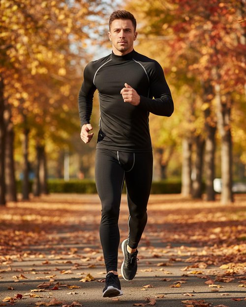Hicarer 4/6 Set Men's Compression Shirts Pants Long Sleeve Base Layer Set Thermal Underwear for Men Running Gym Yoga Sports(6 Set,Dark Colors,Large)