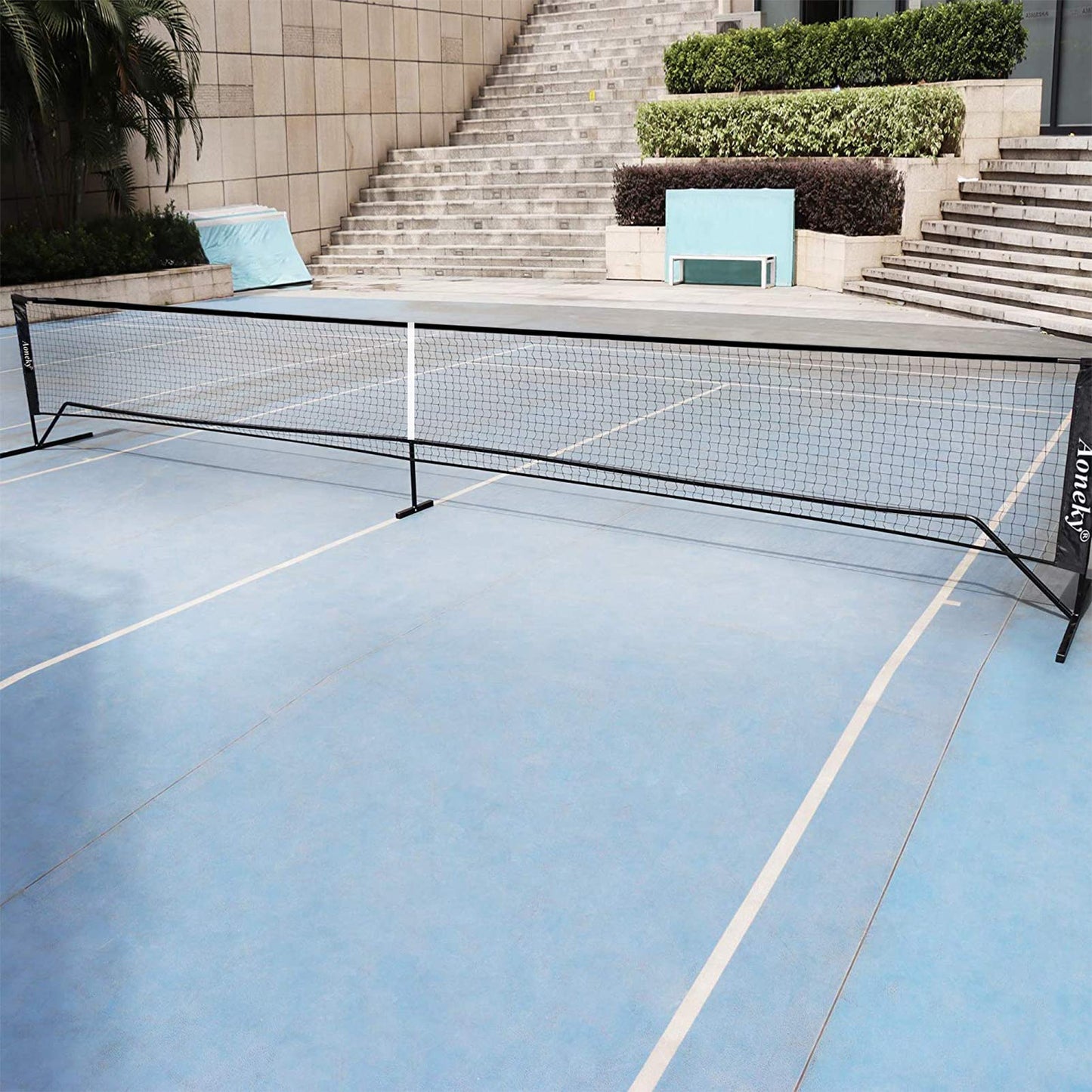 Aoneky Portable Pickleball Net System - Official Size 22ft x 36in, Professional Grade with Steel Frame & Easy Setup for Indoor Outdoor Play, Tournament Practice & Backyard Games