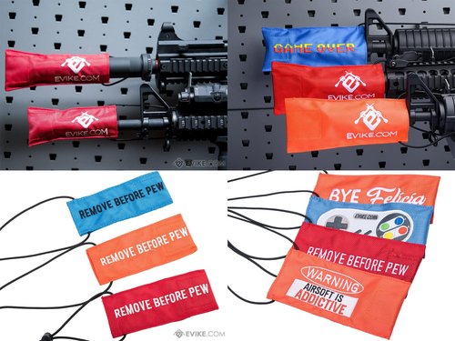Evike - Tactical Airsoft Cover w/Bungee Cord (Model: Addictive/Orange/X-Large)