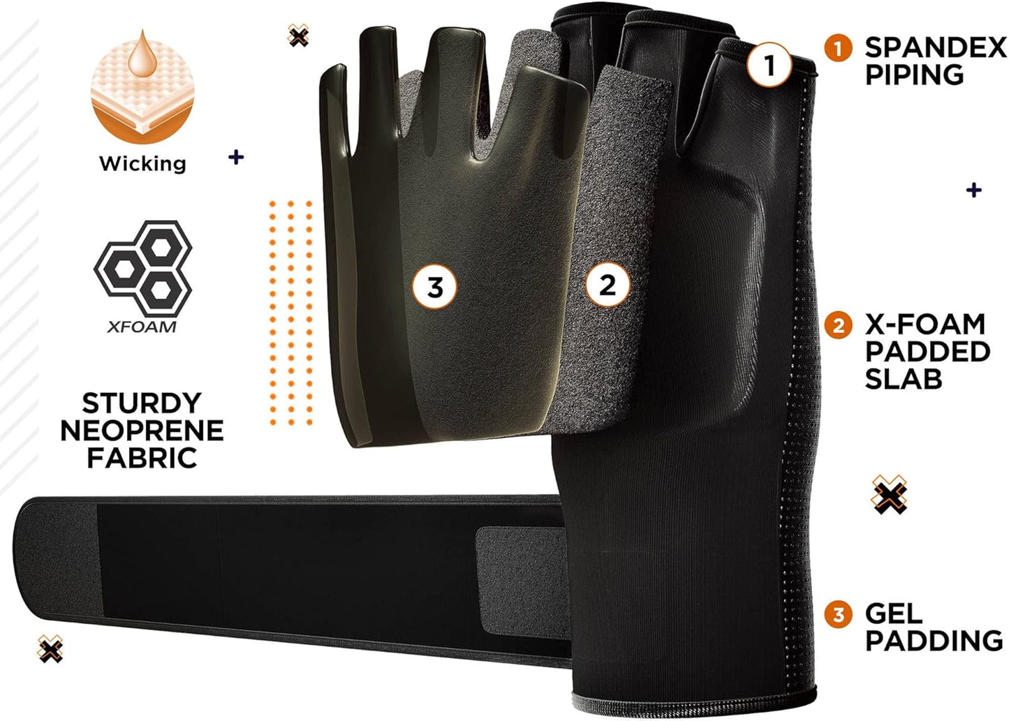 RDX Boxing Inner Gloves - Hybrid Design for Men & Women | 50cm Long Wrist Support for MMA & Kickboxing