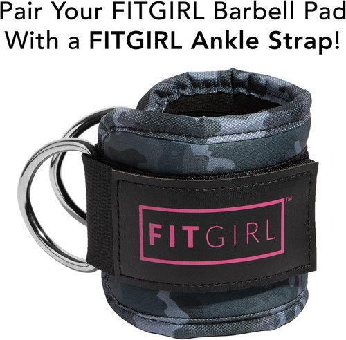 FITGIRL - Squat Pad and Hip Thrust Pad | Thick Cushion for Comfortable Leg Day - Olympic Bar Compatible