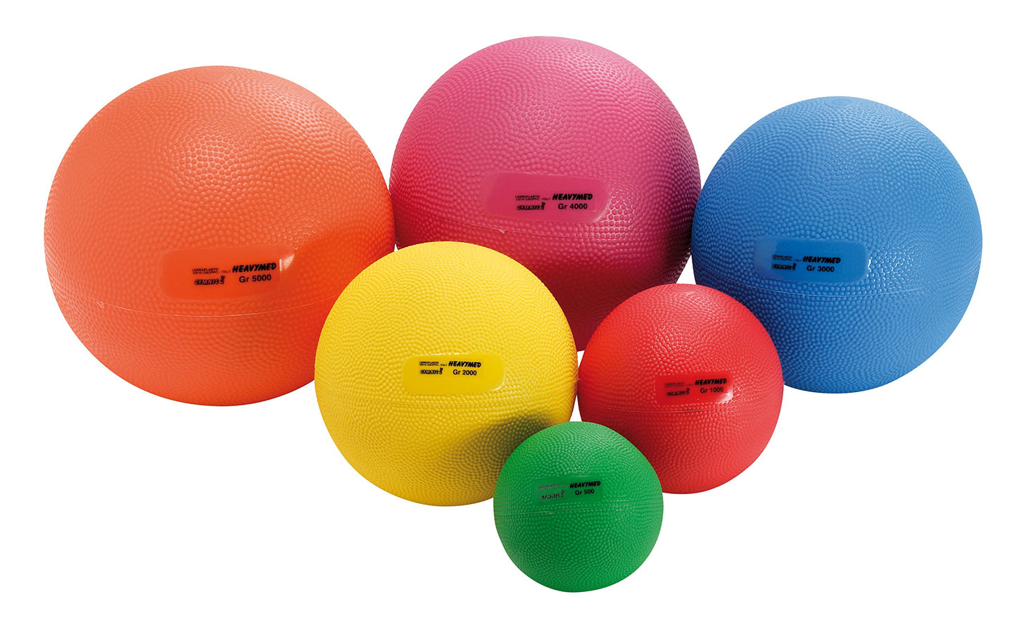 Gymnic Heavymed 2 Medicine Ball, 15cm/2 kg/4.4 lb, Yellow