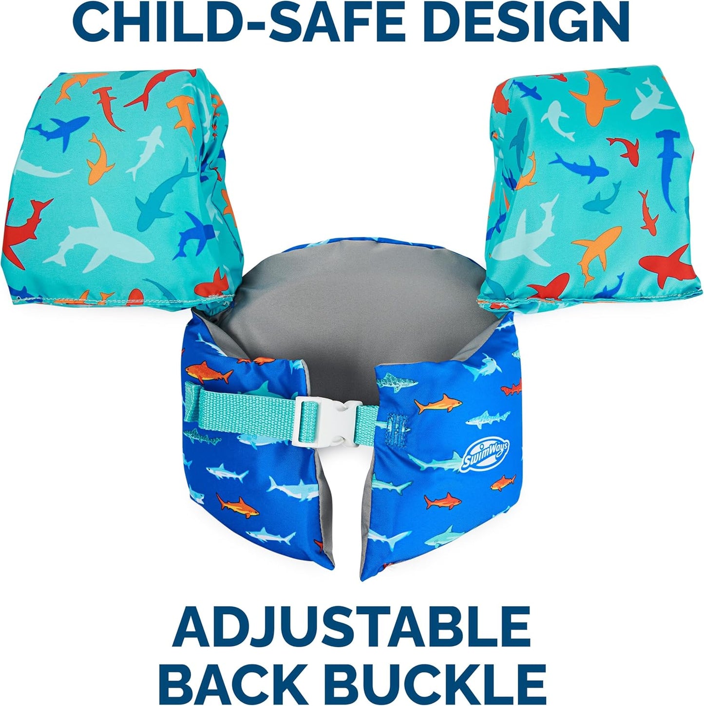 SwimWays Swim Trainer - US Coast Guard Approved Kids Swim Vest for Safety & Comfort