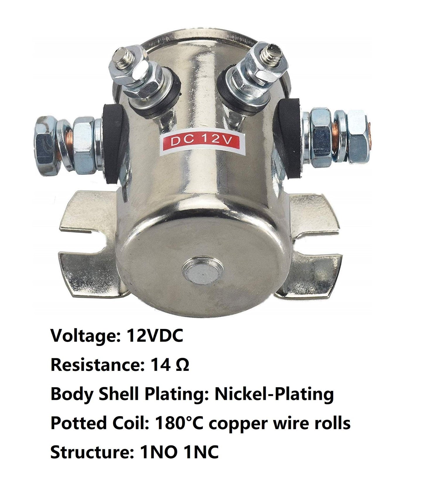 Max 300A Continuous Duty Solenoid Relay Nickel-Plating for Winch, Golf Carts, Marine in Rush 12VDC E-Z-GO Gas Marathon Models with 2 or 4-Cycle Engines by Lucky Seven