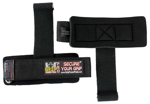 Gym Lifting Dowel Straps Neoprene Padded Wrist Wraps for Weight Training, Bodybuilding & Fitness – Wrist and Grip Support, 2 Pack (Black)