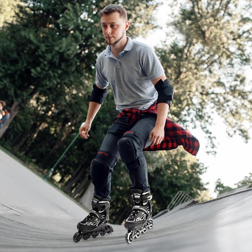 2PM SPORTS Adjustable Flashing Inline Skates - Light Up Wheels for Kids & Adults | Fun & Colorful