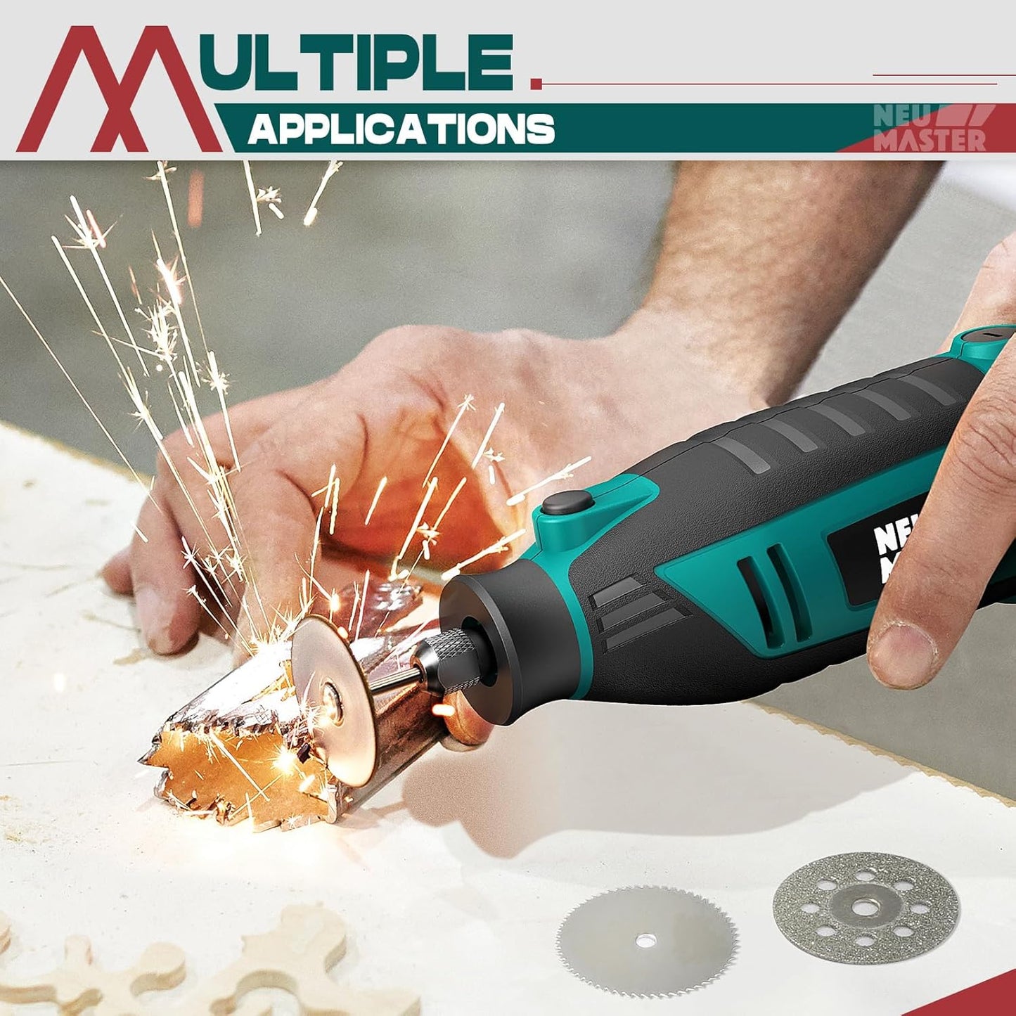 NEU MASTER 180W Rotary Tool Kit with 160 Accessories & 6 Speed Settings for DIY Crafts