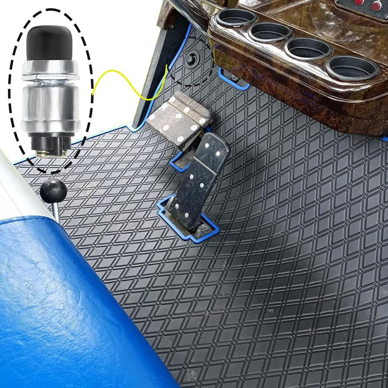 Universal Golf Cart 12 Volt Horn Kit for Club Car, EZGO, Yamaha UTV,ATV, Boat ctc, with Bracket and Floor Mount Button