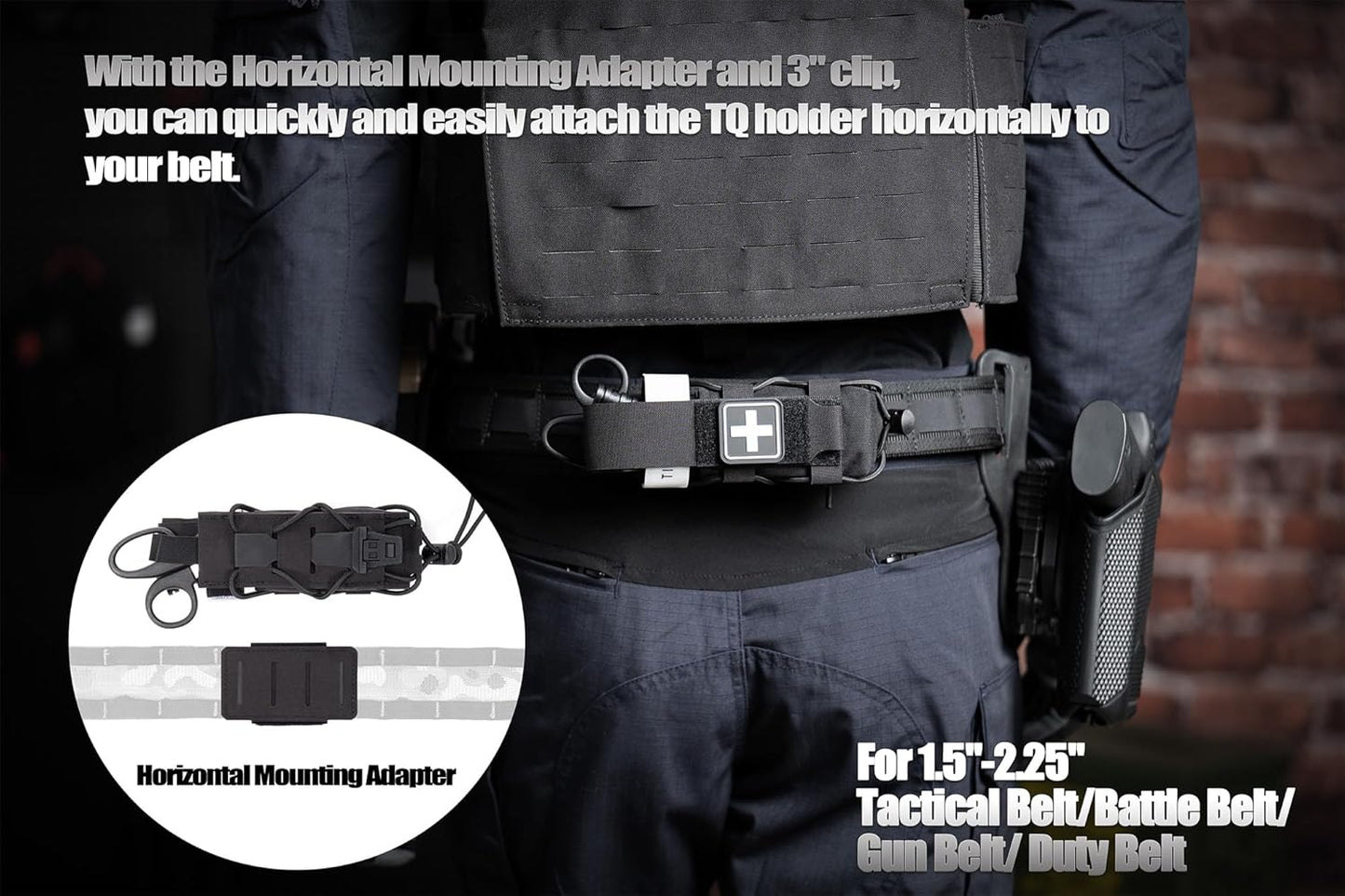 Tactical Tourniquet Holder by [Brand Name] - Adjustable Molle Pouch for Belt & Vest | Scissor Holster & EDC Tool Storage