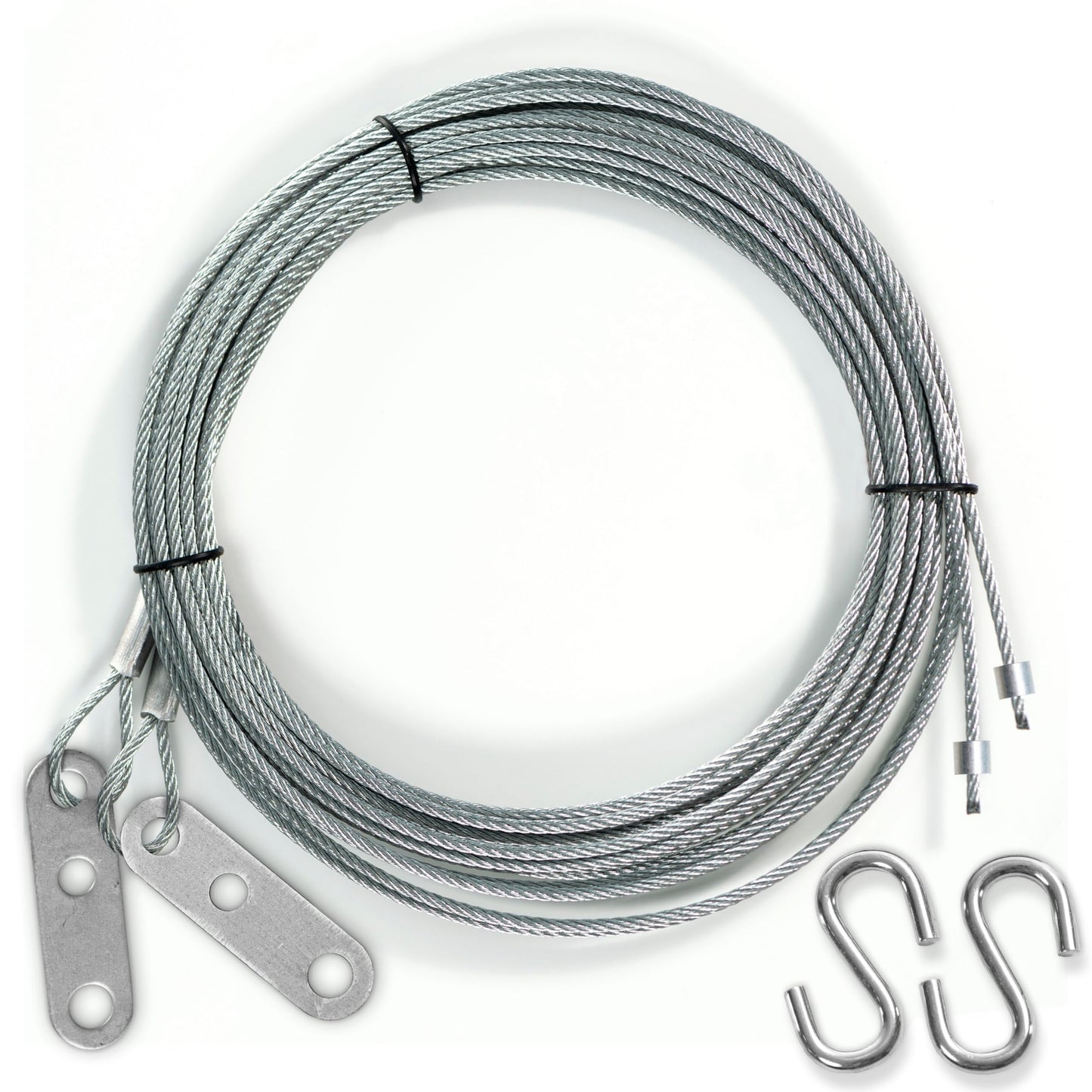 2 Pack, 8.5 FT Garage Door Cables Torsion Spring Wire, Replacement Cable Wire, Garage Door Replacement Parts