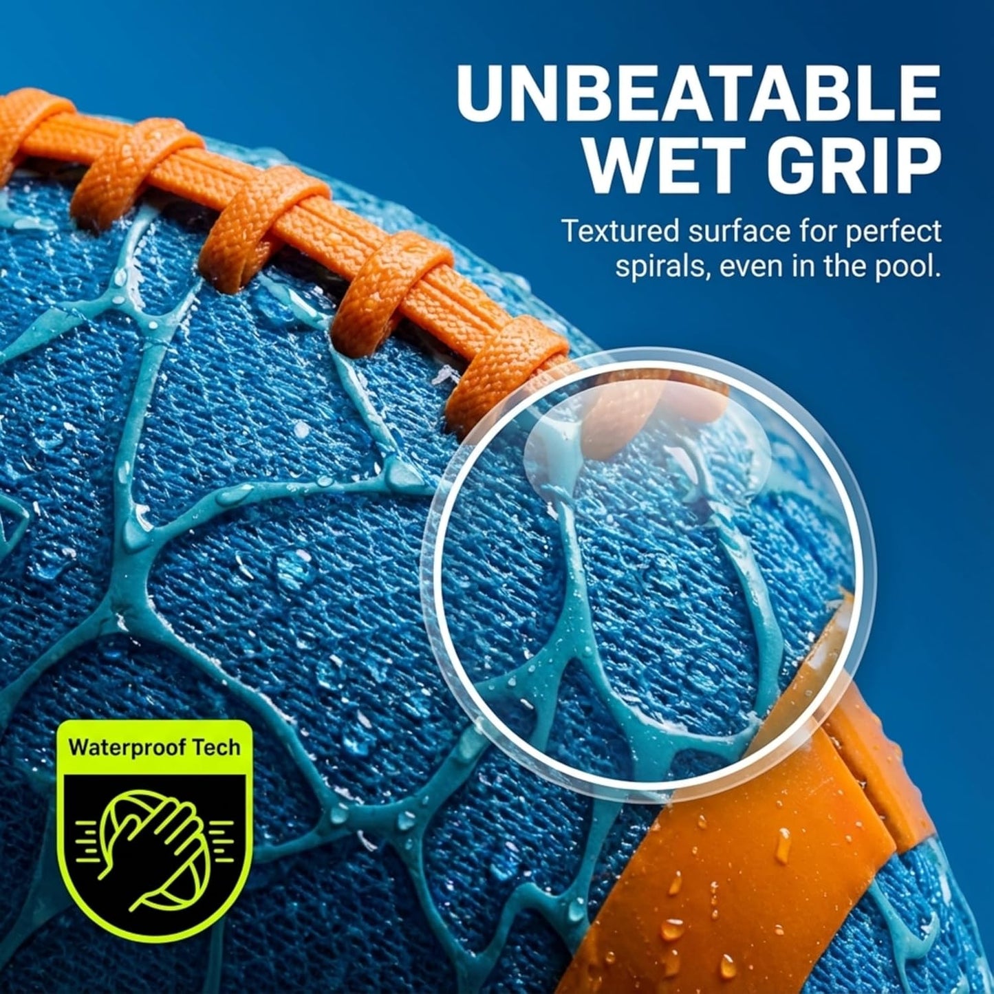 Water Football | Best Pool & Beach Toy for Kids - Easy Grip & Soft Catch Design - Fun Outdoor Game for Ages 5-12