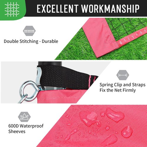 Baminton Outdoor Set - Anti-Sag Net, 4 Aluminum Rackets, 3 Shuttlecocks, Portable Carry Bag - Perfect for Family Fun