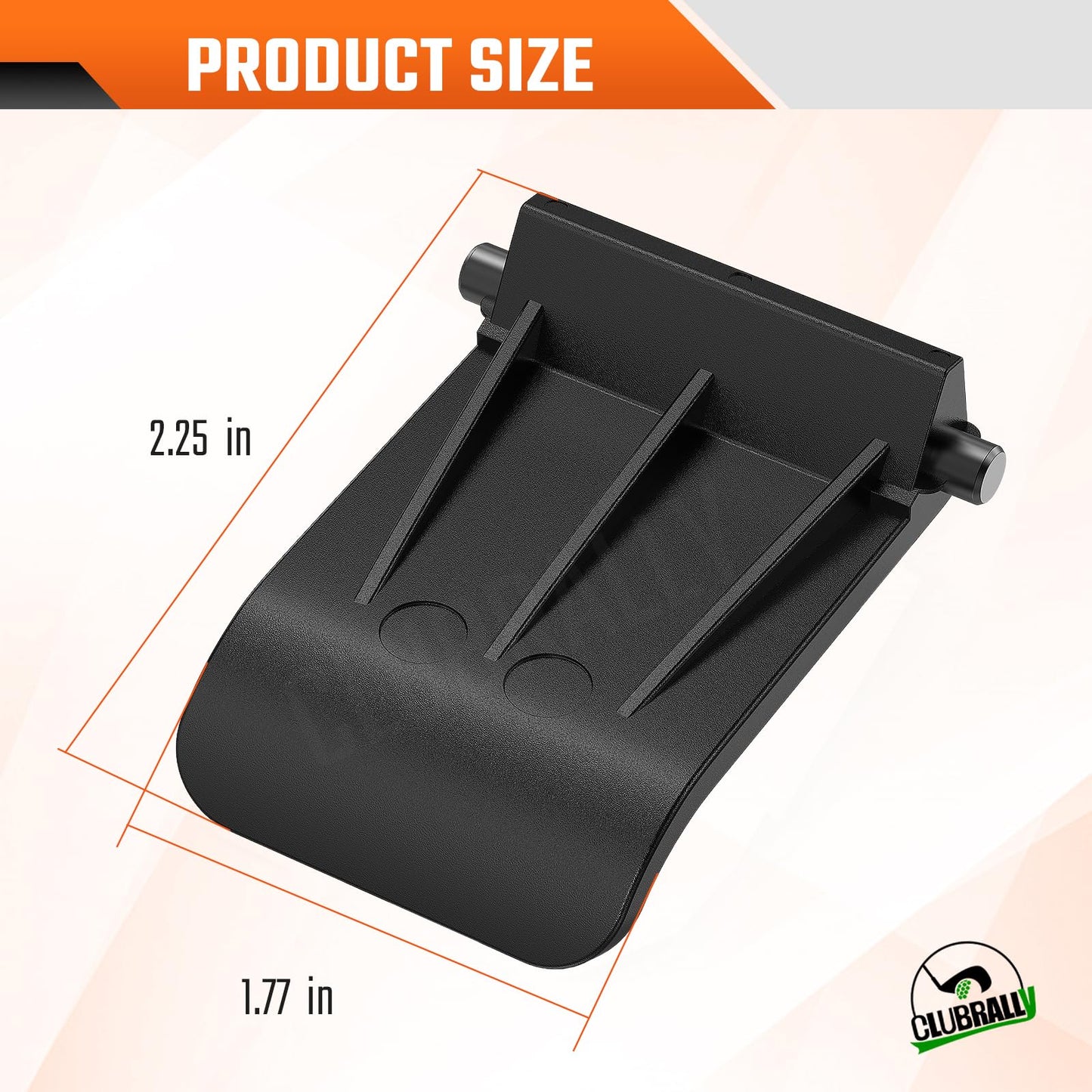 CLUBRALLY EZGO RXV Golf Cart Bag Strap Buckle (2 Pack), OEM# 608051 Rear Bag Rack Buckles ONLY for 2008-Up EZGO RXV Models