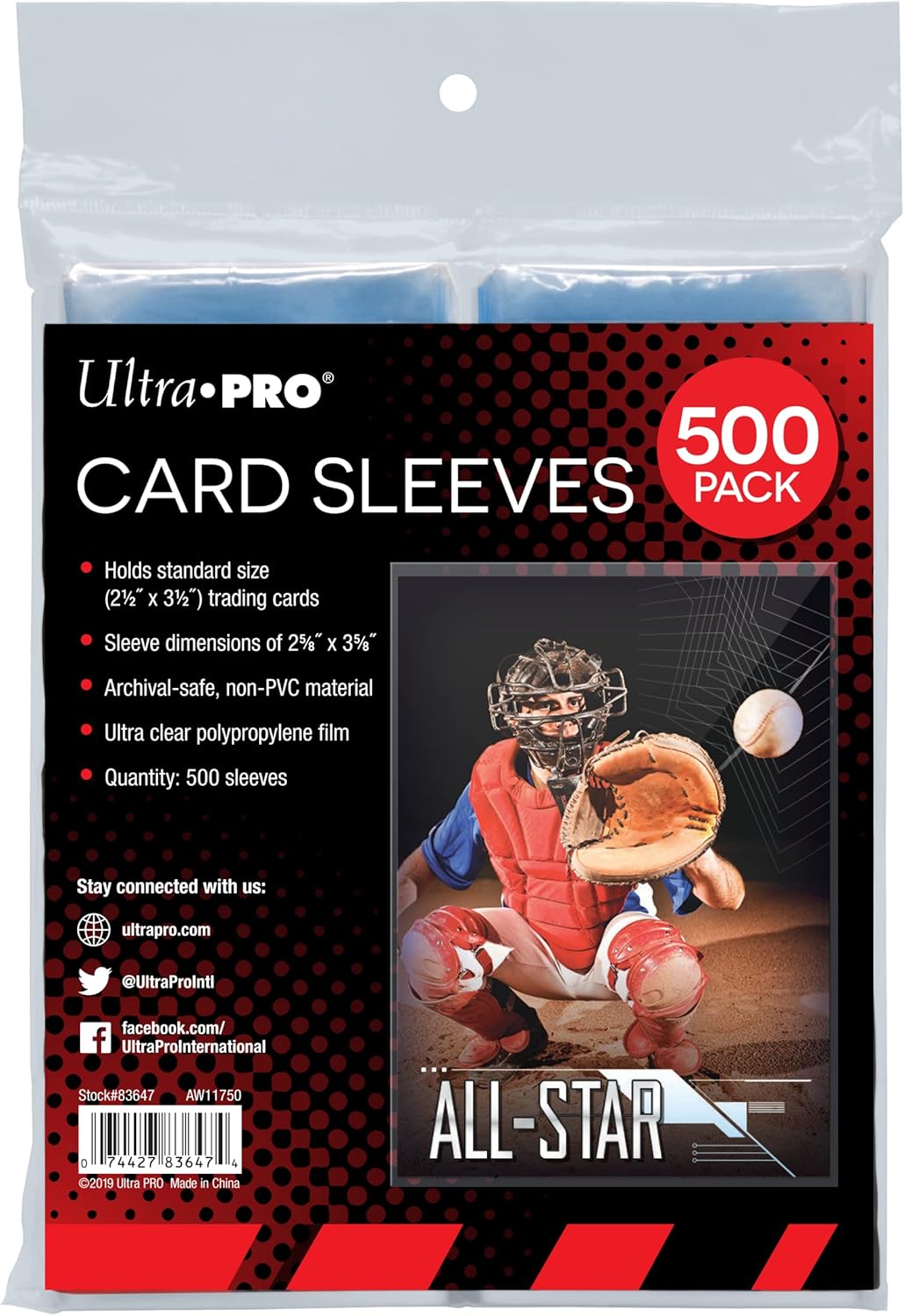 Ultra PRO - Clear Penny Sleeves® for Standard Size Trading Cards | 2.5" x 3.5" | 500 Count Pack