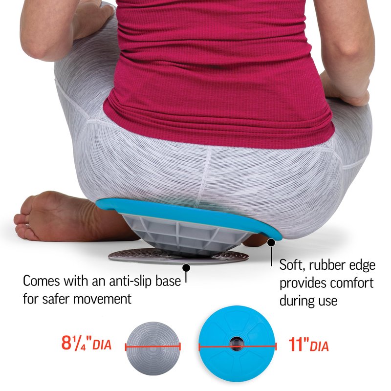 OPTP Pelvic Rocker Core Trainer – Balance Disc for Core Stability, Pelvic Floor Training, and Lower Ab Exercise – Hip Mobility Trainer and Pilates Exercise Equipment for SI Joint Support