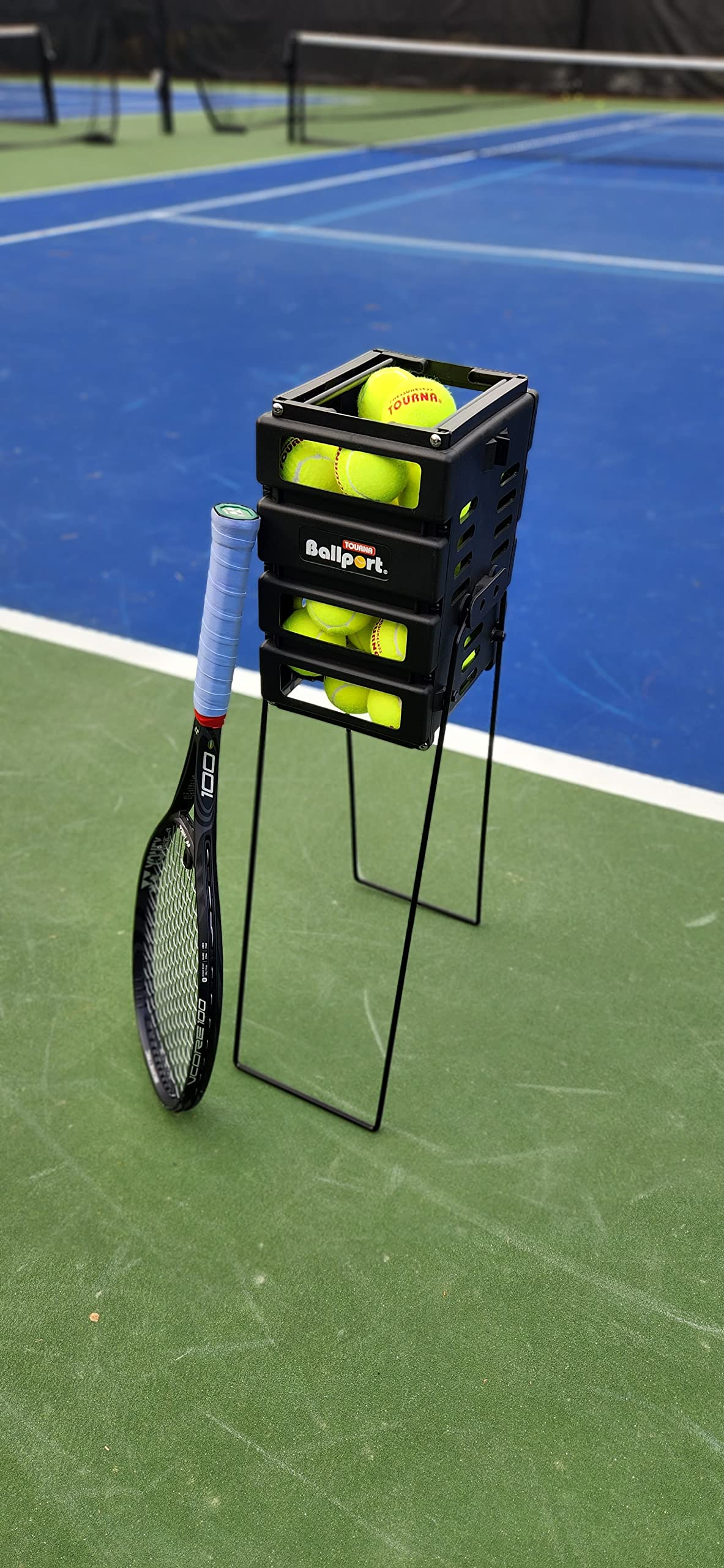 Tourna Pete Sampras Mini Ballport, Holds 36 Balls